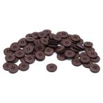 Пуговицы на 4 прокола 24L (15мм), пластик (Brown2 (коричневый2)), NE56, 72 шт