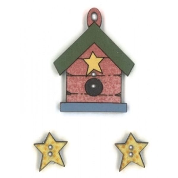 Украшения декоративные пуговицы AU-B46036, Aurora, 1 шт