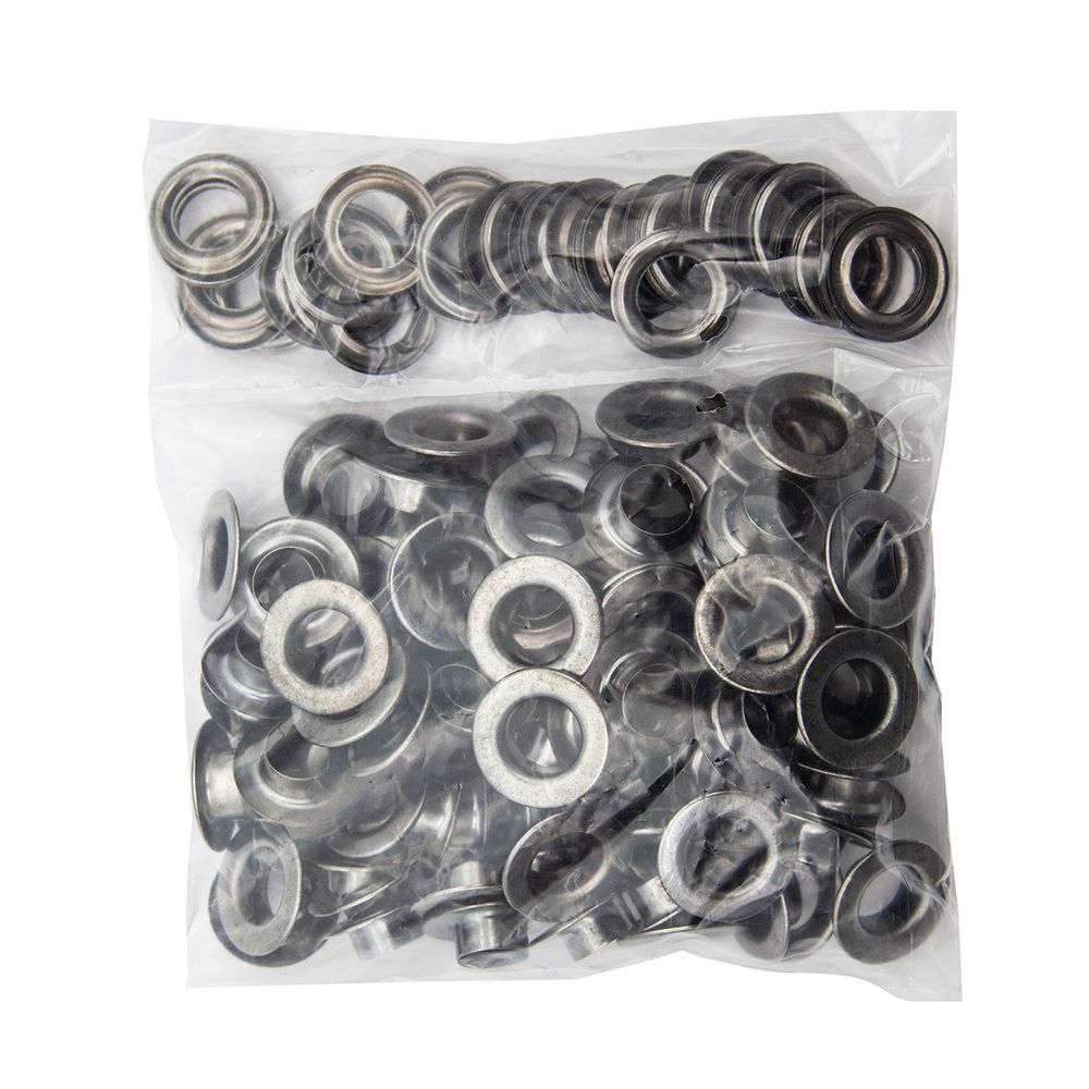 Люверсы металл ⌀13.0 мм (внутр.), h7 мм (внутр.), №28, металл, New Star, чер.никель, уп≈100 шт