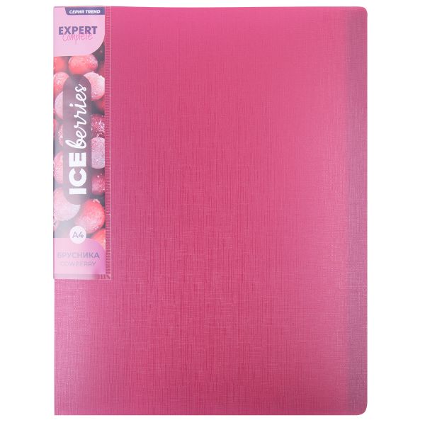 Папка с вкладышами 60 л. A4 700 мкм 25 мм, 1 шт, брусника EC211820070, Expert Complete