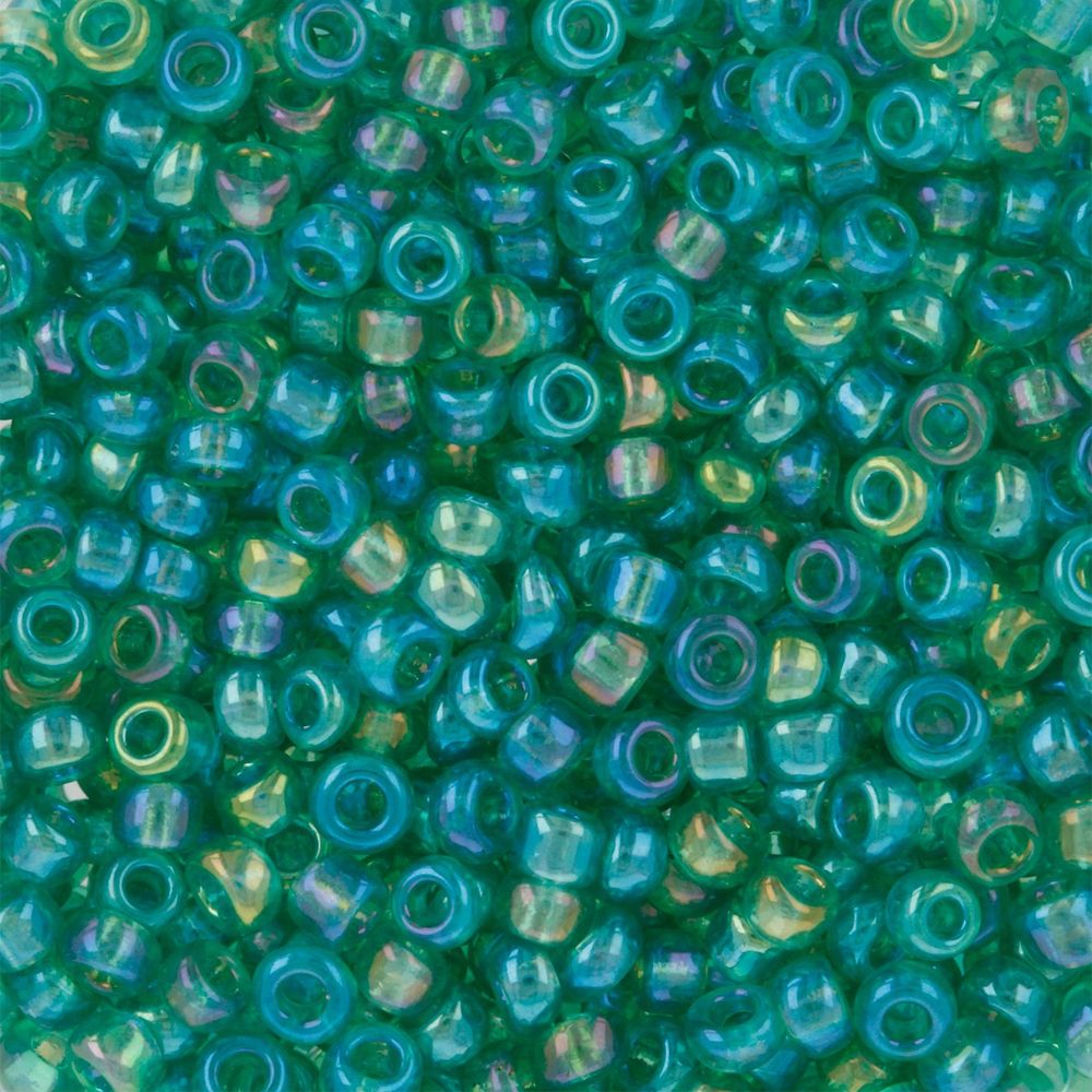Бисер Zlatka 11/0 (2.1 мм), 100 г (10х10 г), №0180A св.бирюзовый, GR
