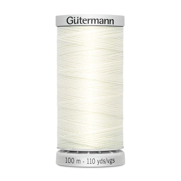 Нитки суперкрепкие Gutermann Extra Strong M782, 100м, 111 айвори, 5 катушек