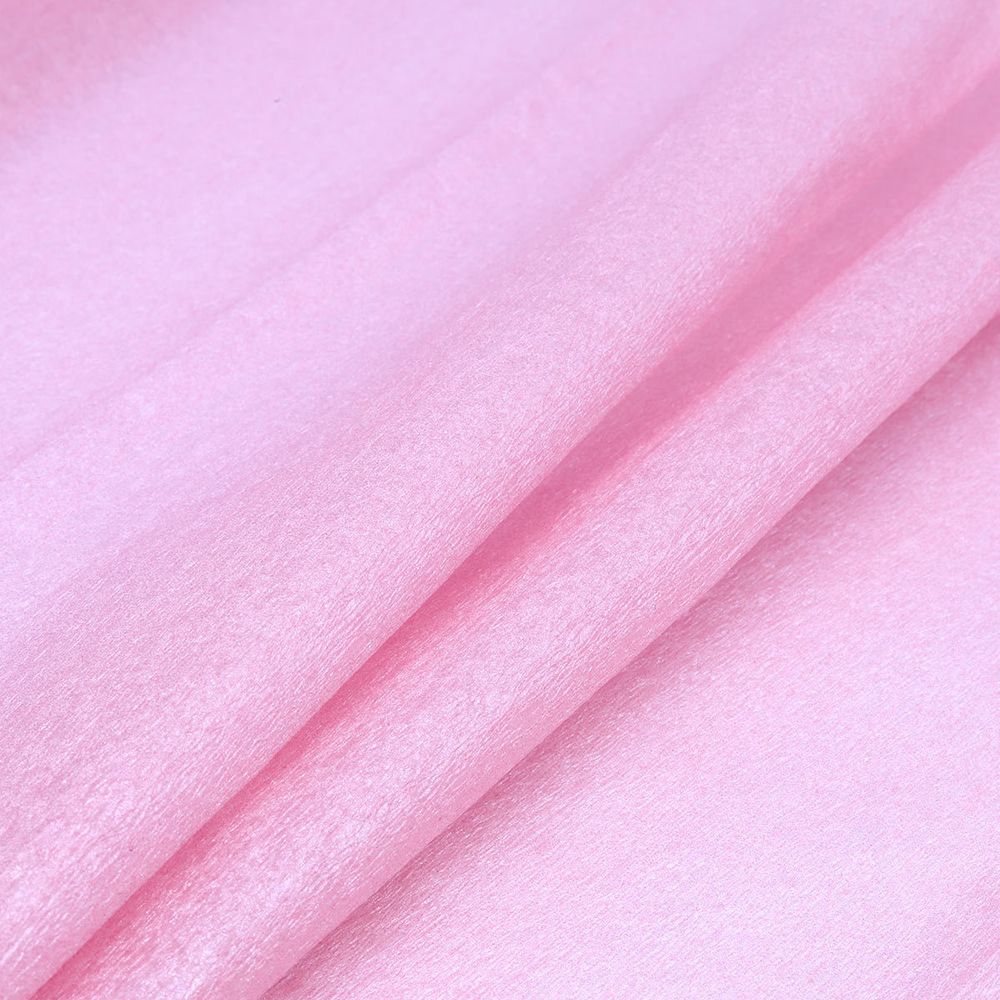 Гофрированная бумага (креповая) жемчужная 50см, 2м, розовый, Астра