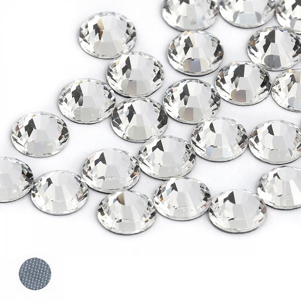 Стразы термоклеевые SS12 (3,0-3,2мм) цв. Crystal уп.288 шт