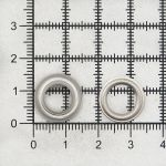 Люверсы металл ⌀_8.0 мм (внутр.), серебро, 100 шт, BIG