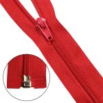 Молния спираль (витая) Т5 (5 мм) 1 зам., разъем., 65 см, 519 красный, 10 шт