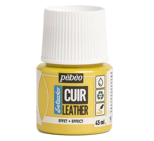 Краска по коже Setacolor 45 мл, 295644 Дуохром желтый/фиолетовый, Pebeo, 295644