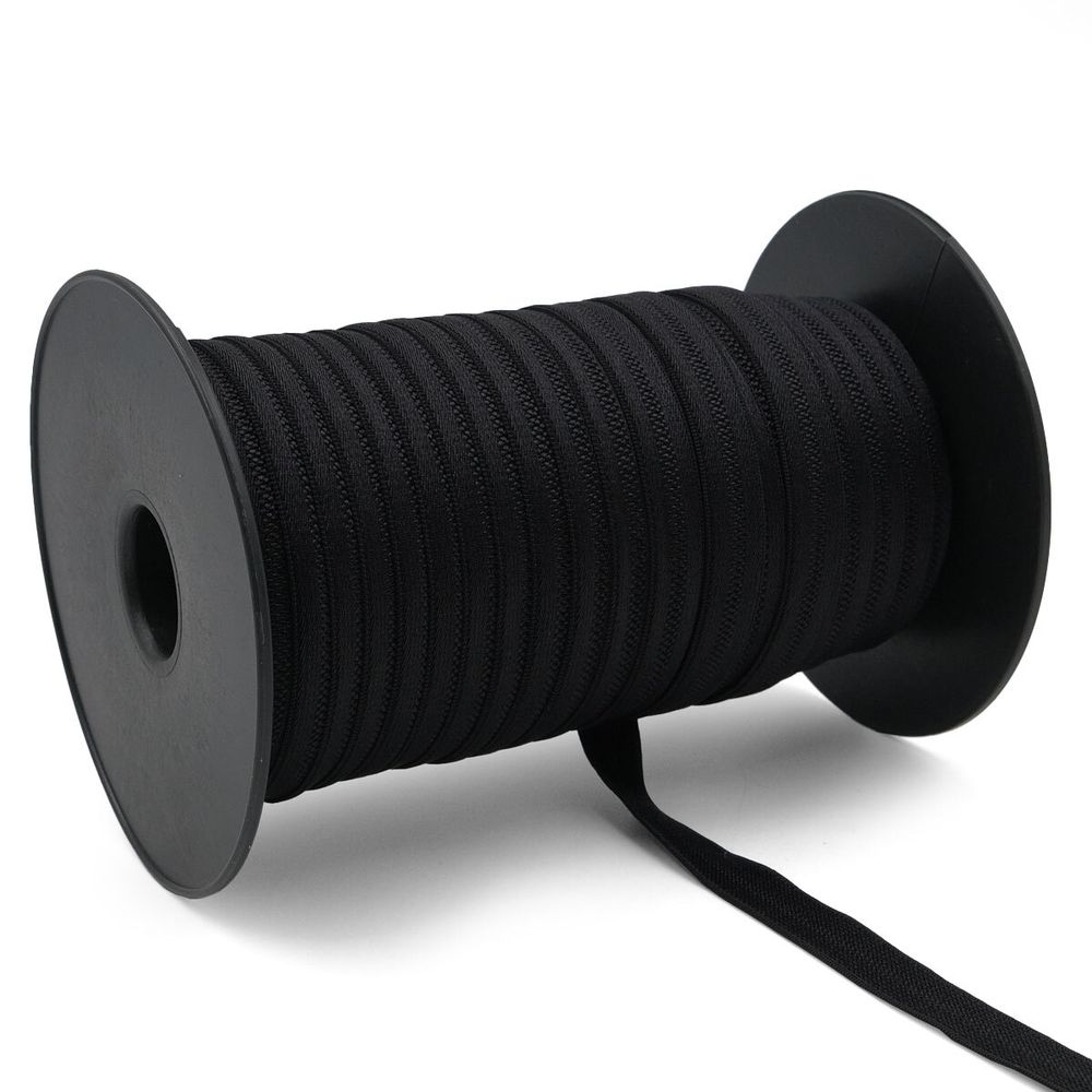 Резинка бельевая (бретелечная) 12.0 мм / 50 метров, черный, (ML207.012)