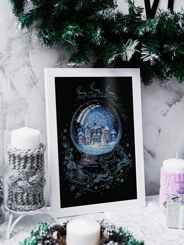 Набор для вышивания нитками Риолис, Зимняя сказка 21х30 см