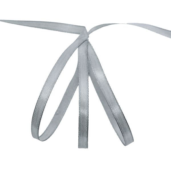 Лента атласная 1-сторонняя 6.0 мм / 22.86±1 метров, 148 стальной, Globus