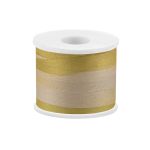 Лента (тесьма) шелковая 7.0 мм / 45.5±0.5 метров, M024 серо-зеленый/зеленый, Gamma SRM-7