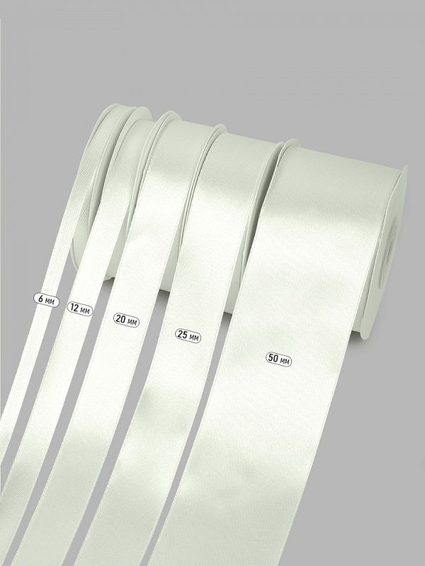 Лента атласная 1-сторонняя 6.0 мм / 22.5±1 метра, 3108 св.серый, Magic4Hobby