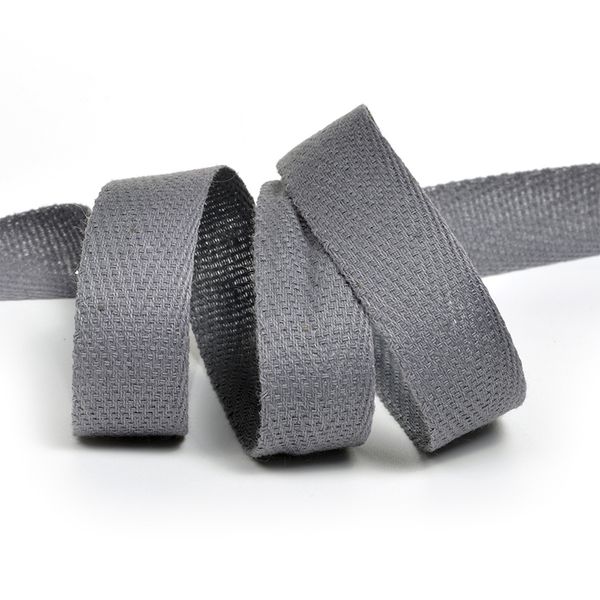 Тесьма (лента) киперная (100 х/б) 17 мм / 50 метров, 3,26 г/п.м., 12.2С-256К.17.129 цв.серый