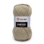 Пряжа YarnArt (ЯрнАрт) Jeans Plus / уп.5 мот. по 100 г, 160м, 48 бежевый