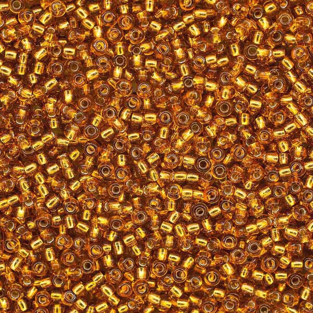 Бисер Preciosa прозрачный с сереб. центр. 10/0 (17070), круг. отв., 500гр