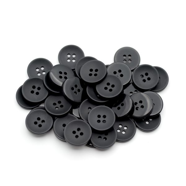 Пуговицы 4 прокола 32L (20мм), (Black (черный)), 36 шт