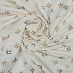 Футер 2-нитка начес 190 г/м², 100-100 см / 6 метров, N-ДЛ190-01, цв.бел/бежевый