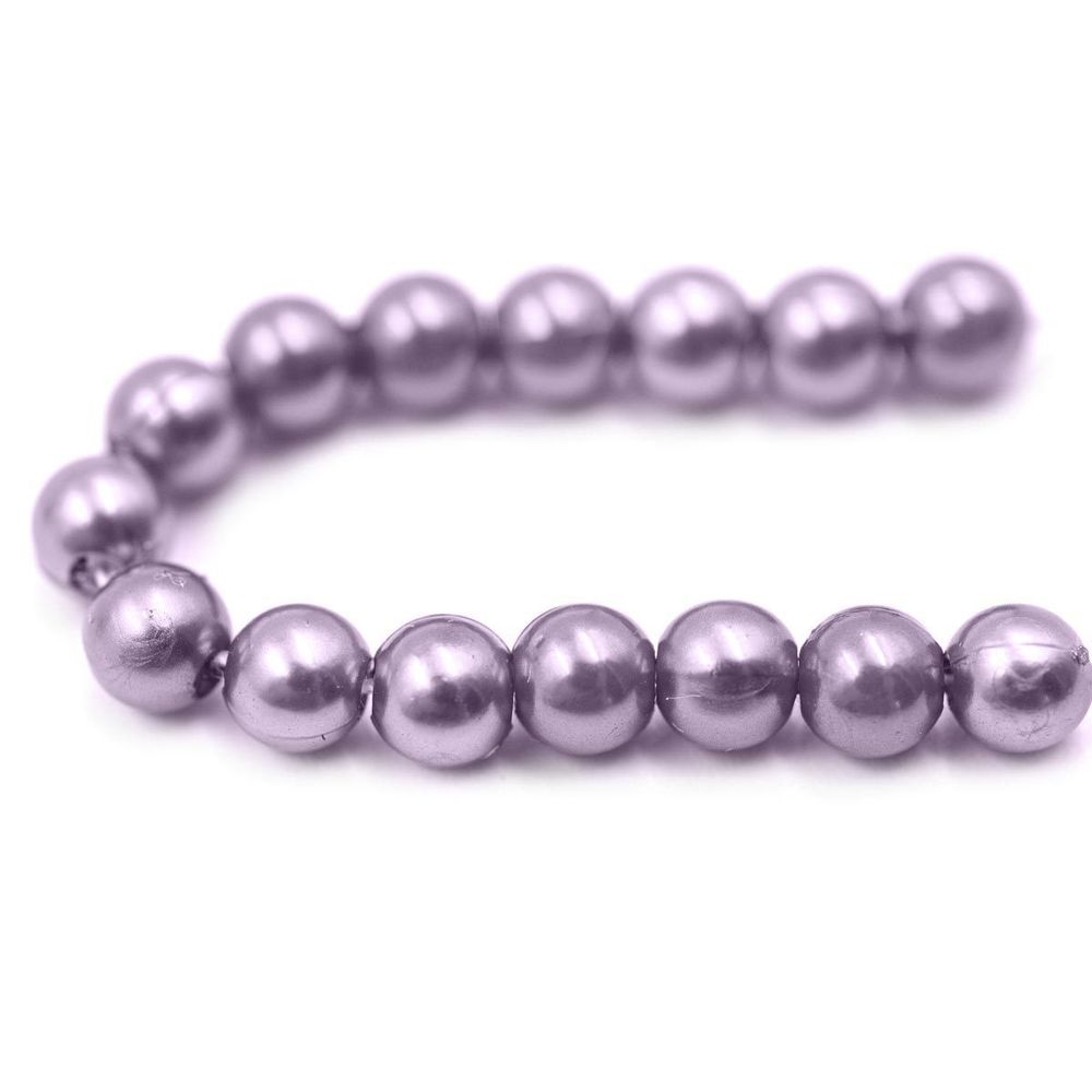 Бусины пластик (жемчуг) ⌀5 мм, 25 г, Astra&Craft, 017 NL сиреневый