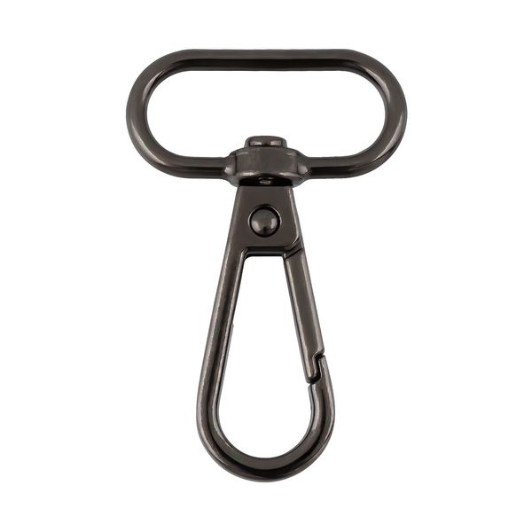 Карабин металл 25.0 мм (47х30 мм), 5 шт, 06 черн.никель, Gamma GHN-25