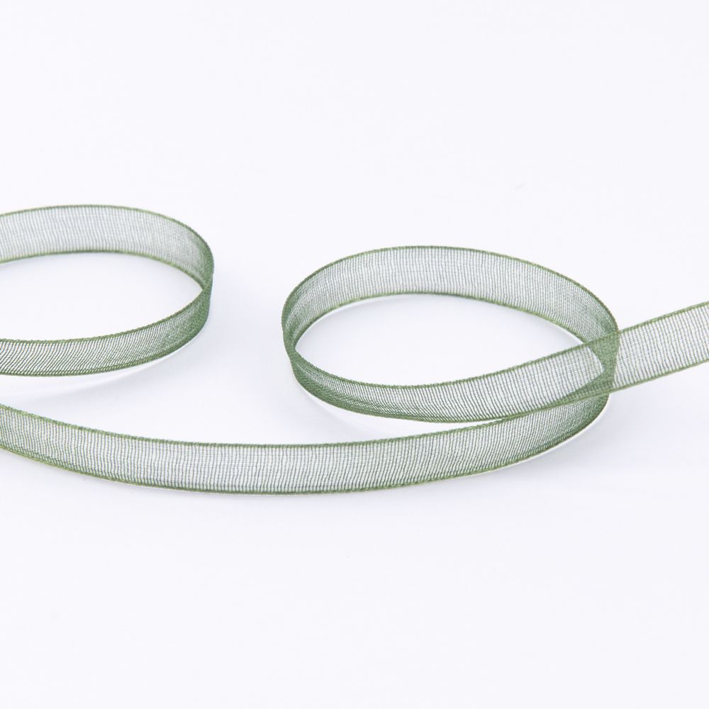 Лента капроновая (органза) _6.0 мм / 45.7 метров, 078 болотный, Blitz OR-6