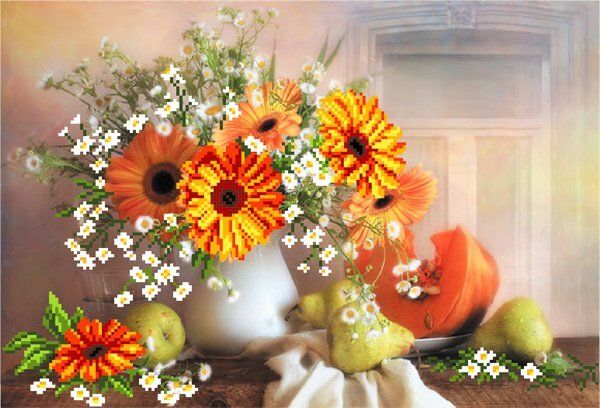 Рисунок на шелке Матренин Посад 37х49 - 4049 Дары лета