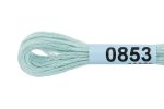 Мулине Gamma 100% хлопок, цв.0853 св.голубой, 24 мотка по 8 метров
