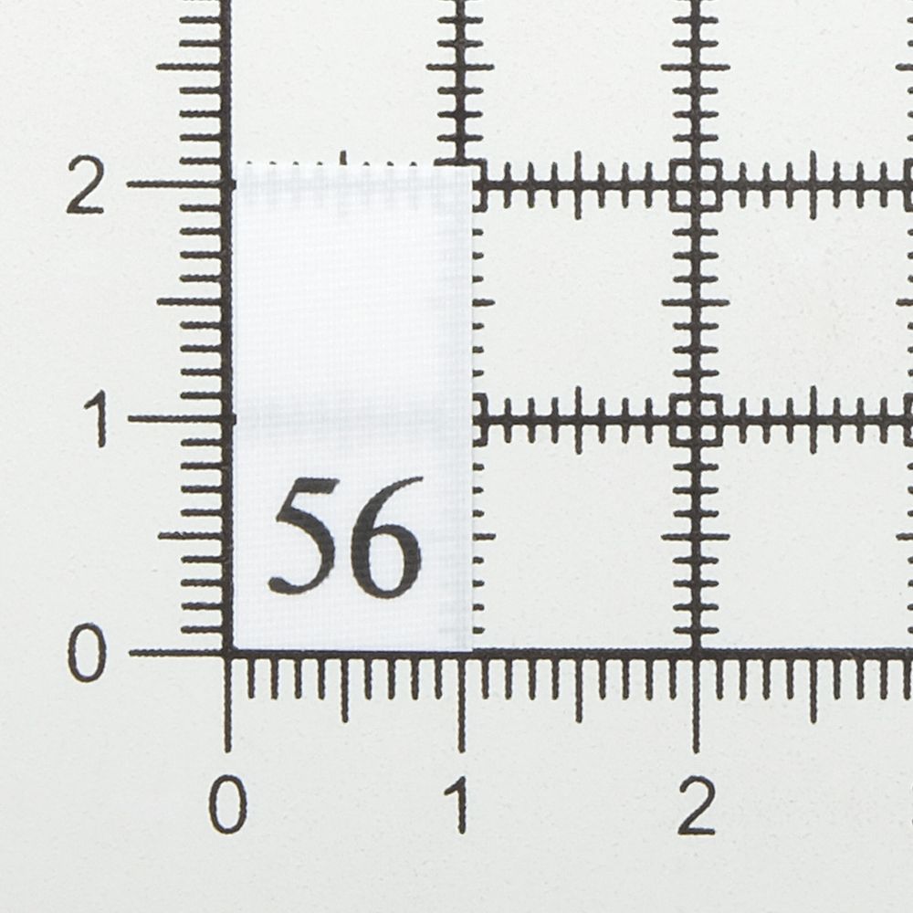 Этикетка-размерник, белый, 10х20 мм, 100 шт, 56