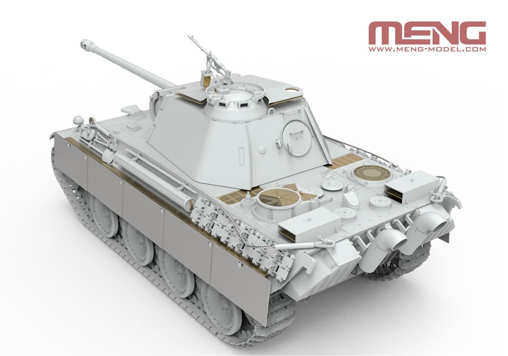 Модель сборная: танк German Medium Tank Sd.Kfz.171 Panther Ausf.G Early/Ausf.G with Air Defense Armor 1/35, Meng TS-052