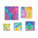 Набор подарочных коробок "5в1", 6х6х3 - 12х12х7 см, 01 мрамор, Stilerra SBOX-S14-5