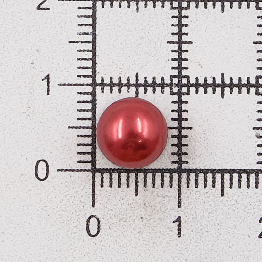 Пуговицы на ножке 8мм (Red2 (красный2)), 36 шт