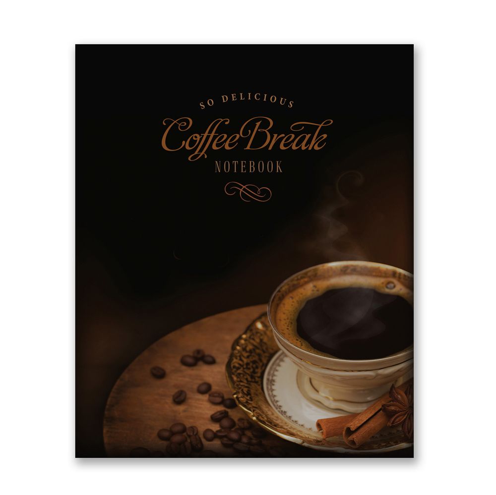 Бизнес-блокнот, матовая ламинация + выборочный лак, A5+ 80 л. 18 шт, клетка, Coffee Break 000427, Светоч 80ББТ5_4_5_1