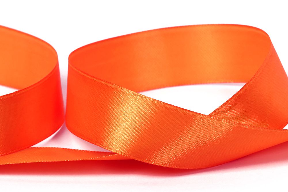 Лента атласная 1-сторонняя 25.0 мм / 33±2 метра, 149 рыжий, Gamma