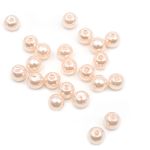 Бусины пластик (жемчуг) ⌀6 мм, 25 г, Astra&Craft, 006 NL розовый