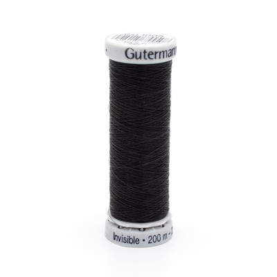 Особо тонкая мононить Gutermann Sulky Invisible, 200м, 1005 черный, 5 кат