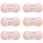 Пряжа Люблю вязать Фитнес 200 / уп.6 мот. по 50 г, 200 м, 103 светло-розовый