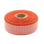 Лента Шотландка, 30.0 мм / 25 м (красный/белый), С3721