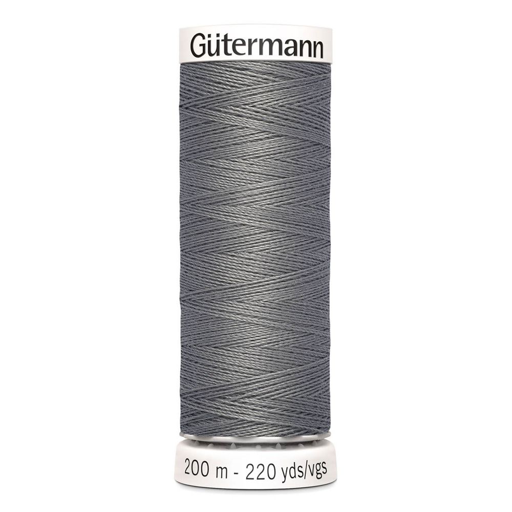 Нитки универсальные Gutermann Sew-all 100 (200 метров), 5 кат. | 496 серо-стальной