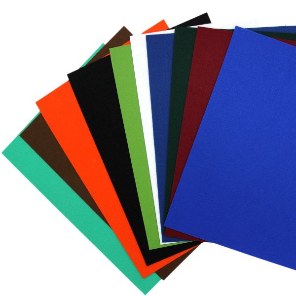 Набор декоративного фетра 1,2мм 22х30см 10 шт (7), FSR1.2