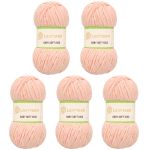 Пряжа LadyYarn (ЛедиЯрн) Baby Soft Kiss / уп.5 мот. по 100 г, 100 м, SL1007 светло-розовый