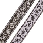 Лента (тесьма-бордюр) жаккардовая 60.0 мм / 25±1 метров, 6 черный, 3AR2679