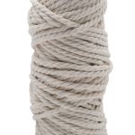 Шнур круглый х/б ⌀5.0 мм / 50 метров, (бобина) цвет суровый