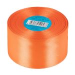 Лента атласная 1-сторонняя 50.0 мм / 33±2 метра, 155 св-оранжевый, Gamma