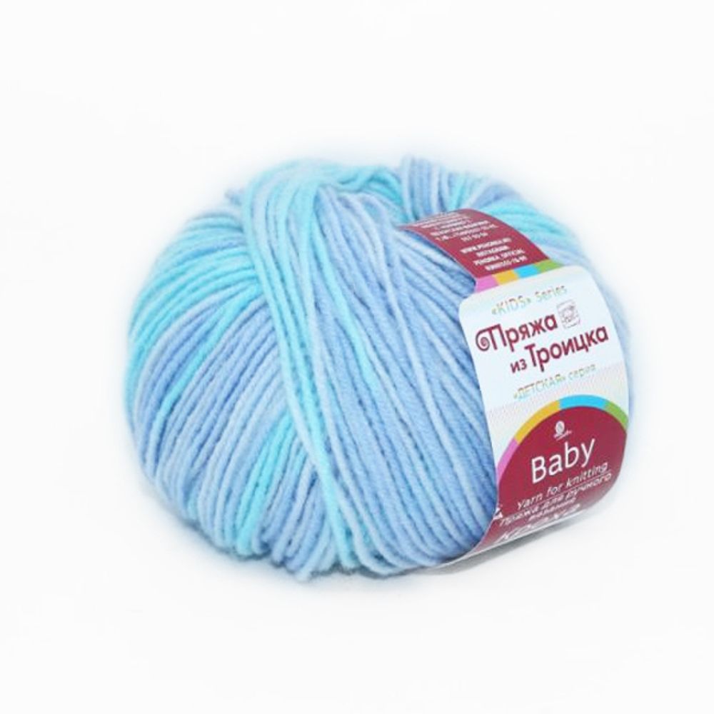 Пряжа Троицкая Кроха / уп.10 мот. по 50 г, 135 м, 1372М