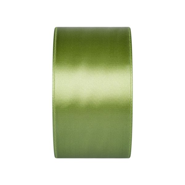 Лента атласная 1-сторонняя 50.0 мм / 33±2 метра, №086 серо-зеленый, в термоплёнке, Gamma