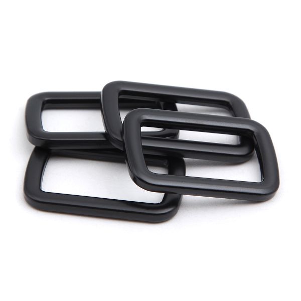 Рамка прямоугольная металл 25 мм /33х21 мм/ черный матовый, ГУ12749, 4 шт