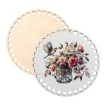 Набор донышек для вязания Глянцевый фанера ⌀15х0.4 см, 2 шт, 07 Колибри, Love2art ДВ-01