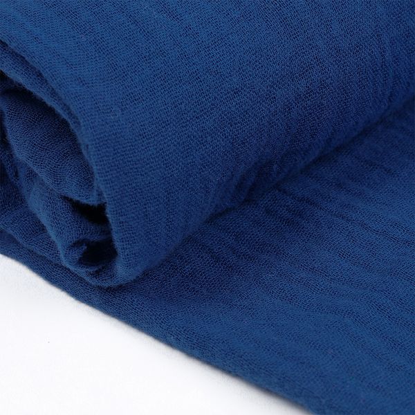 Муслин 125 г/м², 130 см / 25 метров, TBY.Mus.24723.27, цв.27 синий