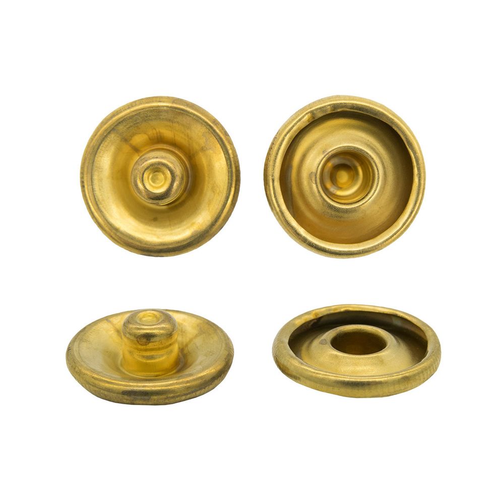 Кнопка клямерная ⌀28.0 мм, золото, (1 часть к S090660), (ЧАСТЬ C), 50 шт, S090659, BIG