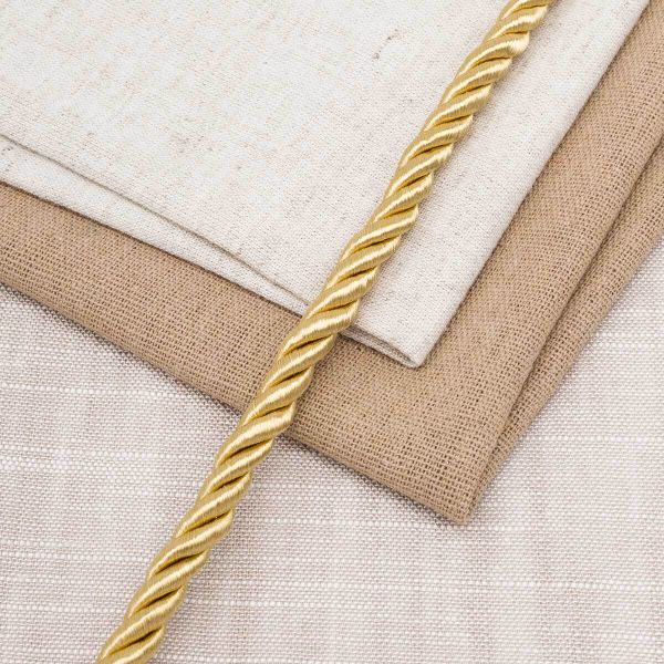 Шнур витой 8мм / 18,29м, 046 золотистый