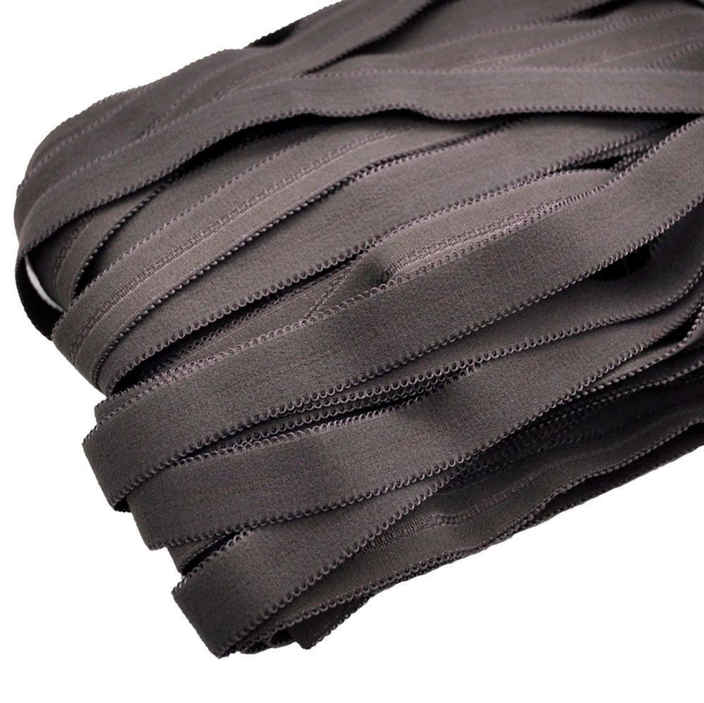 Резинка бельевая (бретелечная) матовая 18.0 мм / 25 метров, фиолетово-коричневый